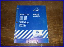 New Holland 634 644 654 664 Round Baler Twine Wrapper Shop Service Repair Manual