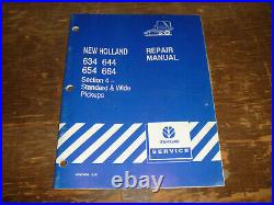 New Holland 634 644 654 664 Round Baler Wide Pickups Shop Service Repair Manual