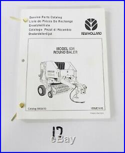 New Holland 634 Round Baler Parts Catalog 5063410 9/95