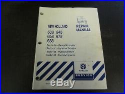 New Holland 638 648 658 678 688 Baler Repair Manual 87012149 3/02