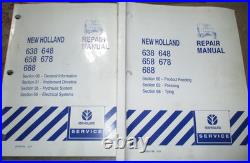 New Holland 638 648 658 678 688 Round Baler Service Shop Repair Manual ORIGINAL