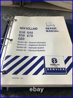 New Holland 638 648 658 678 688 Round Baler Shop Service Repair Manual