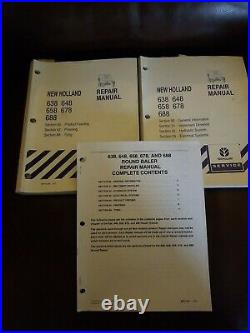 New Holland 638 648 658 678 688 Round Baler Shop Service Repair Manual 2002