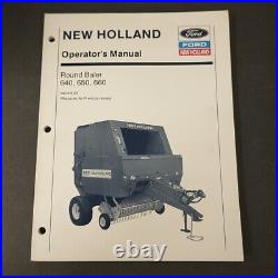 New Holland 640 650 660 Round Baler Operator Manual ORIGINAL NOT A PRINT