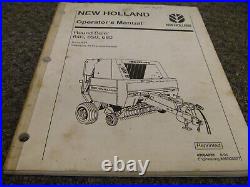 New Holland 640 650 660 Round Baler Owner Operator Maintenance Manual User Guide