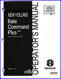 New Holland 644 654 664 648 658 678 688 Round Baler Bale Command Op Man 86565197