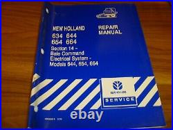 New Holland 644 654 664 Baler Bale Command Electrical Sys Repair Manual 40063414