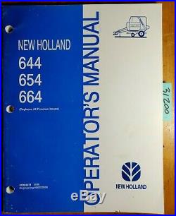 New Holland 644 654 664 Baler Owner's Operator's Manual 42064431 6/96