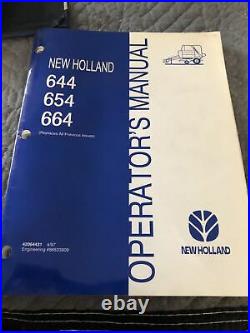 New Holland 644 654 664 Round Baler Operators Maintenance Manual NH 1997