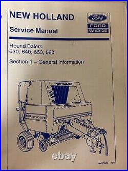 New Holland 644,654 & 664 Round Baler Service Manual