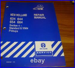 New Holland 644 Round Baler Standard Wide Pickups Service Repair Manual 40063404