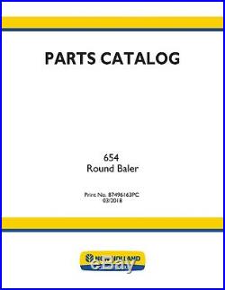 New Holland 654 Round Baler Parts Catalog