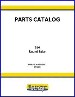 New Holland 654 Round Baler Parts Catalog