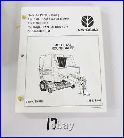 New Holland 654 Round Baler Parts Catalog 9/95