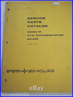 New Holland 66 Pto Engine Driven Balers Service Parts Catalog Manual