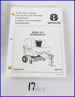 New Holland 664 Round Baler Parts Catalog 9/95