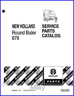 New Holland 678 Round Baler Parts Catalog