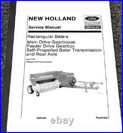 New Holland 68 Baler Main Drive Gearbox Transmission Axle Service Repair Manual