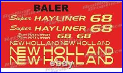 New Holland 68 Baler Super Hayliner Decals Free Shipping