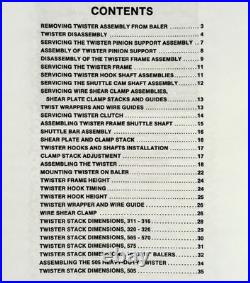 New Holland 68 Square Baler Service Manual Parts Catalog Operators Repair Shop