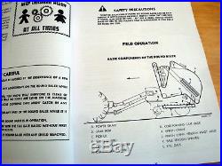 New Holland 845 Round Baler Operator's AND Parts Manual Catalog Book NH