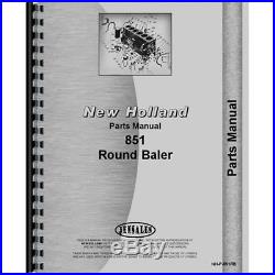 New Holland 851 Baler Parts Manual