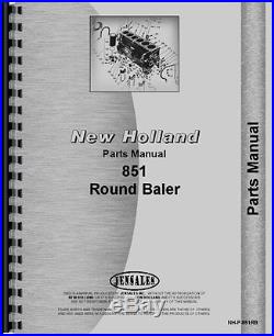 New Holland 851 Baler Parts Manual