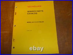 New Holland 853 Round Baler Parts Catalog Manual