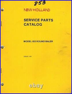 New Holland 853 Round Baler Parts Manual