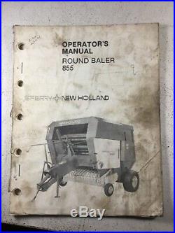 New Holland 855 Baler Operators Manual