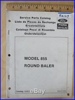 New Holland 855 Round Baler Parts Manual Book Catalog 5085513
