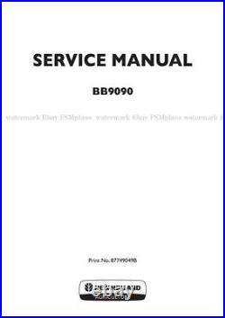New Holland AGCO BB9090 Rectangular Baler Service Manual