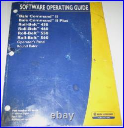 New Holland BALE COMMAND II PLUS 450 460 550 560 Baler Software Operators Manual