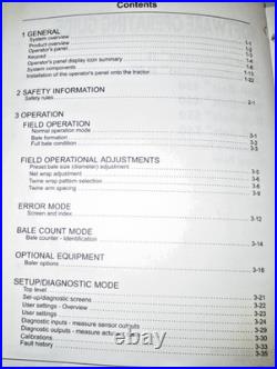 New Holland BALE COMMAND II PLUS 450 460 550 560 Baler Software Operators Manual