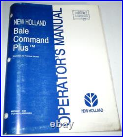 New Holland BALE COMMAND PLUS (for 644 654 664 Baler) Operators Manual ORIGINAL