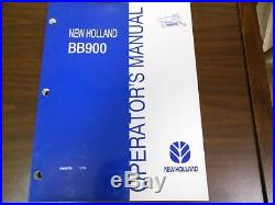 New Holland BB900 Baler Operators Manual # 86609723