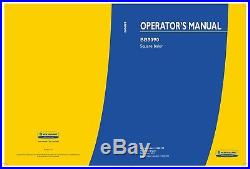 New Holland BB9090 Baler Operators Manual