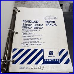 New Holland BB930A BB940A BB950A BB960A Repair Manual
