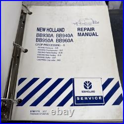 New Holland BB930A BB940A BB950A BB960A Repair Manual