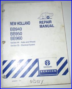 New Holland BB940 BB950 BB960 Baler ELECTRICAL & AXLES Service Repair Manual OEM