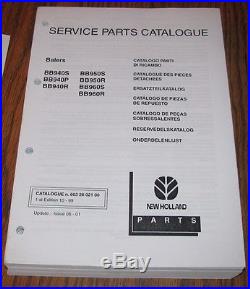 New Holland BB940 BB950 BB960 Hay Baler Parts Catalog Manual Issued 2001 NEW