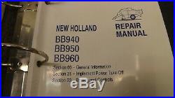 New Holland BB940, BB960 Big Baler Repair/Service & Operator's Manual