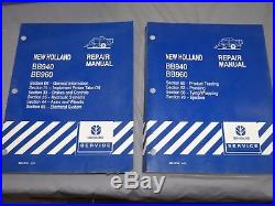 New Holland BB940 BB960 Square Baler Service Repair Manual Set 2000
