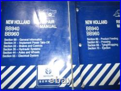 New Holland BB940 & BB960 Square Baler Service Shop Repair Manual NH ORIGINAL