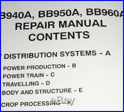 New Holland BB940A BB950A BB960A Baler Service Repair Manual COMPLETE ORIGINAL