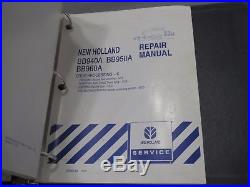 New Holland BB940A BB950A BB960A Baler Service Repair Manual Set in Binder 2004