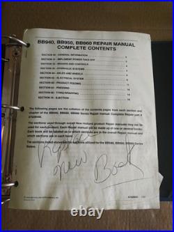 New Holland BB940A BB950A BB960A Balers Service Repair Manual 6/04