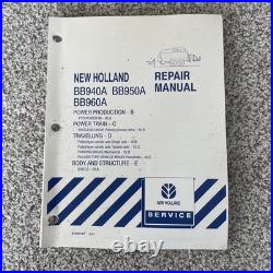 New Holland BB940A BB950A BB960A Hay Baler Service Repair Manual COMPLETE
