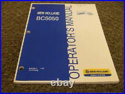 New Holland BC5050 Square Baler Owner Operator Maintenance Manual User Guide