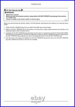 New Holland BC5060, BC5070 Small Square Baler Service Manual Repair Shop Book New Holland BC5060, BC5070 Small Square Baler Service Manual Repair Shop Book